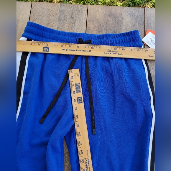 MENS Sports Illustrated Jogger Track Blue White Stripe M Drawstring NWT - Picture 3 of 7